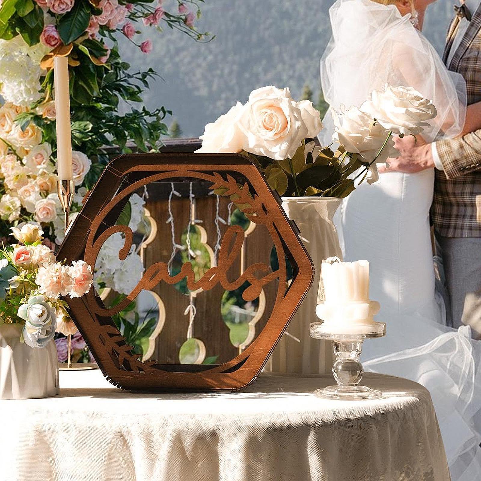 Wedding Card Box - Caja de Madera para Tarjetas de