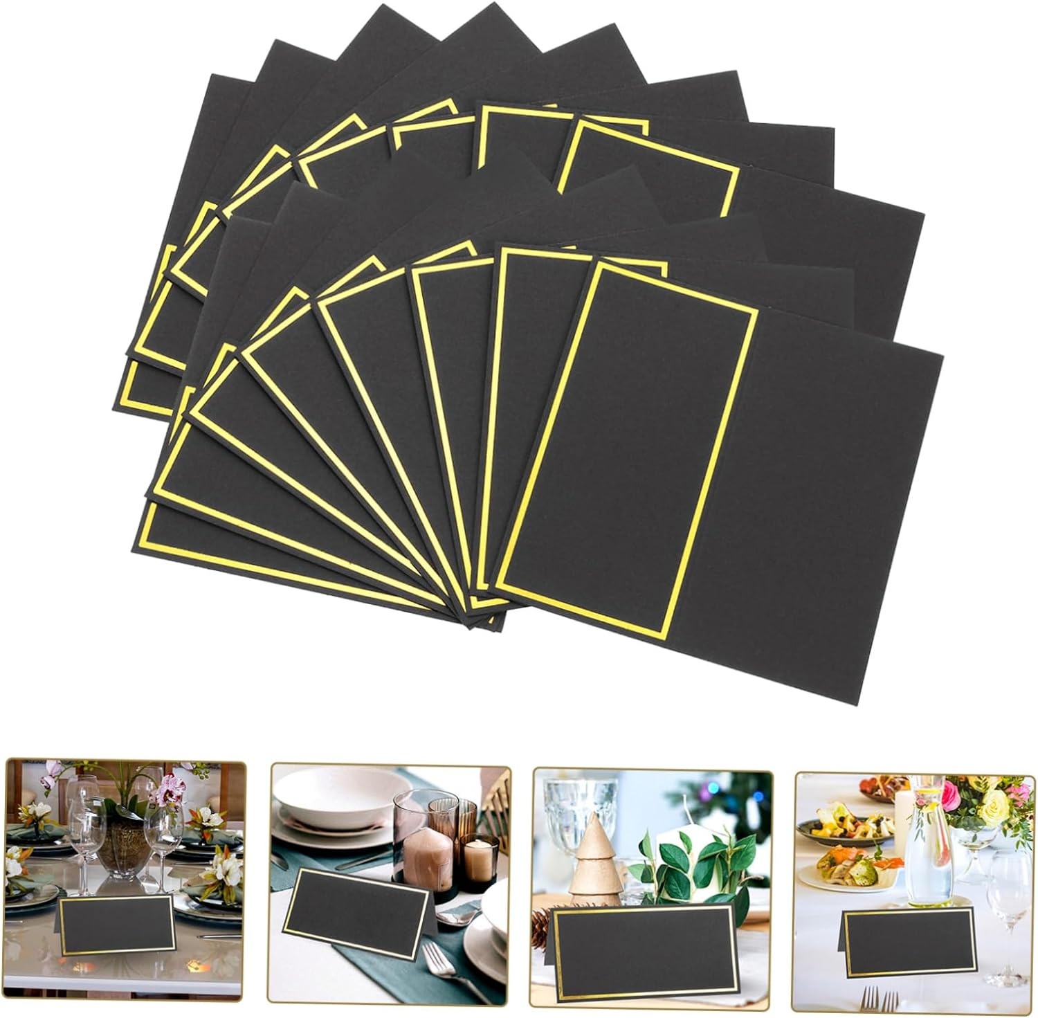 Table Number Gold - Tarjeta de lugar con nombre de
