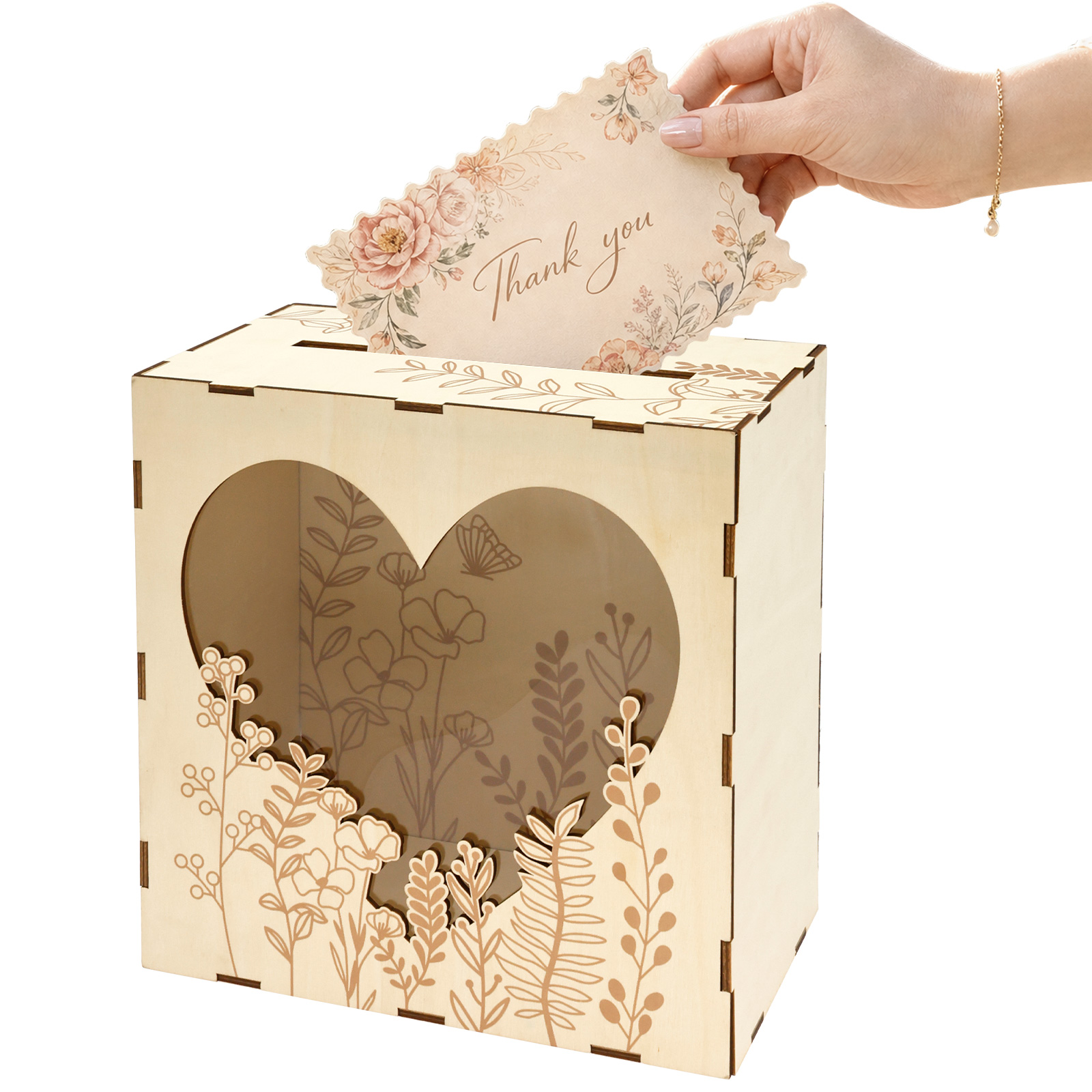 Caja de Madera para Tarjetas d - Wedding Card Box reseña y precio