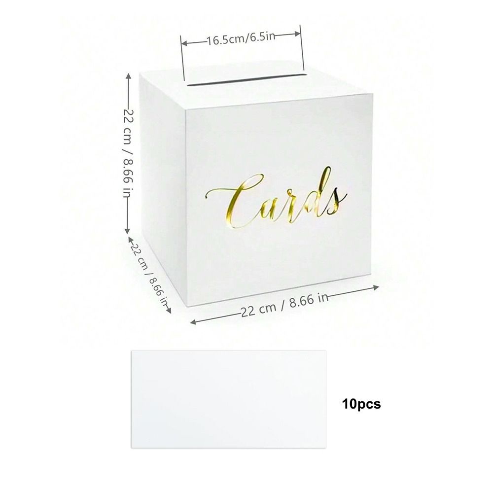 Cajas para sobres, blancas y n - Wedding Card Box reseña y precio