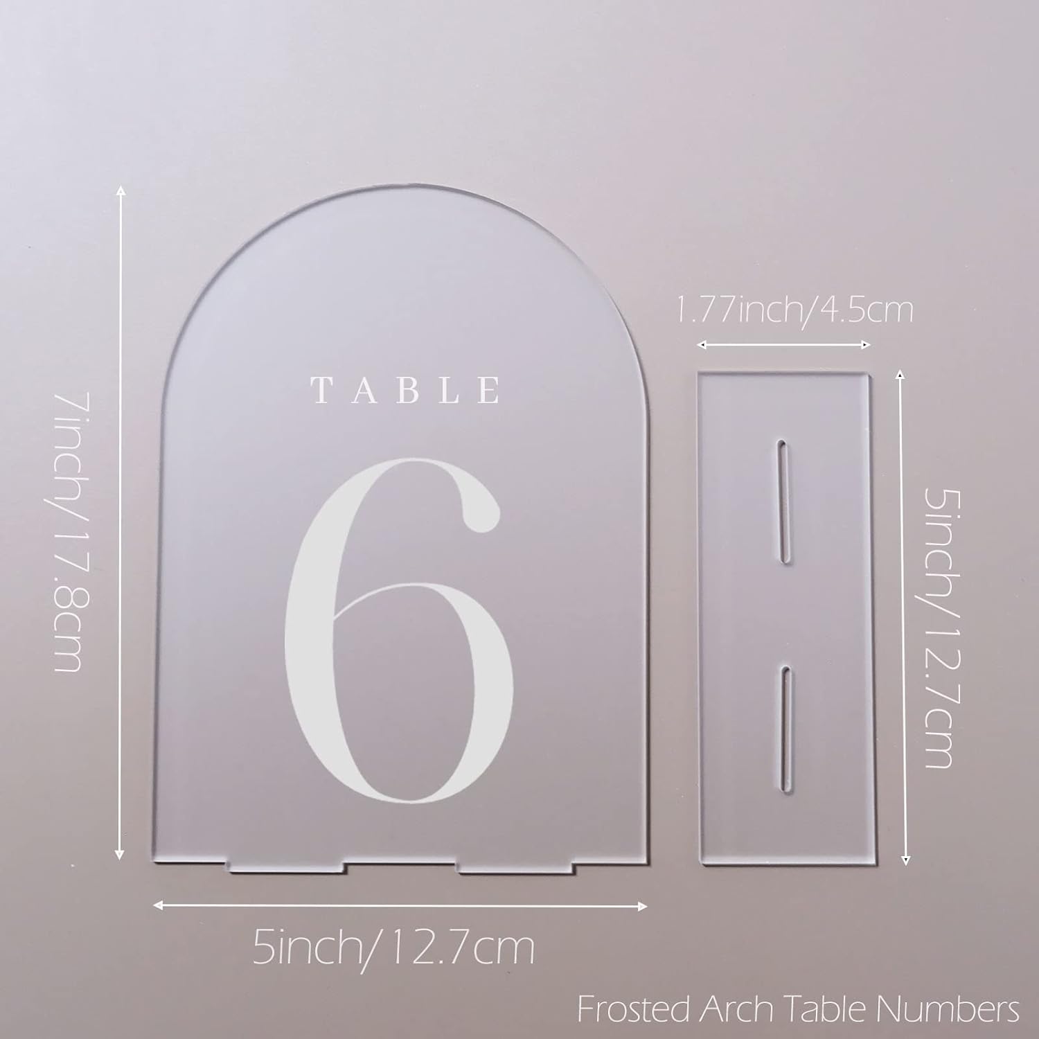 Números de Mesa Acrílicos con  - Table Number Gold reseña y precio